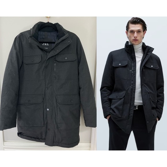 Zara Thermore Water-Repellent Traveler Jacket Mens Sz Medium
